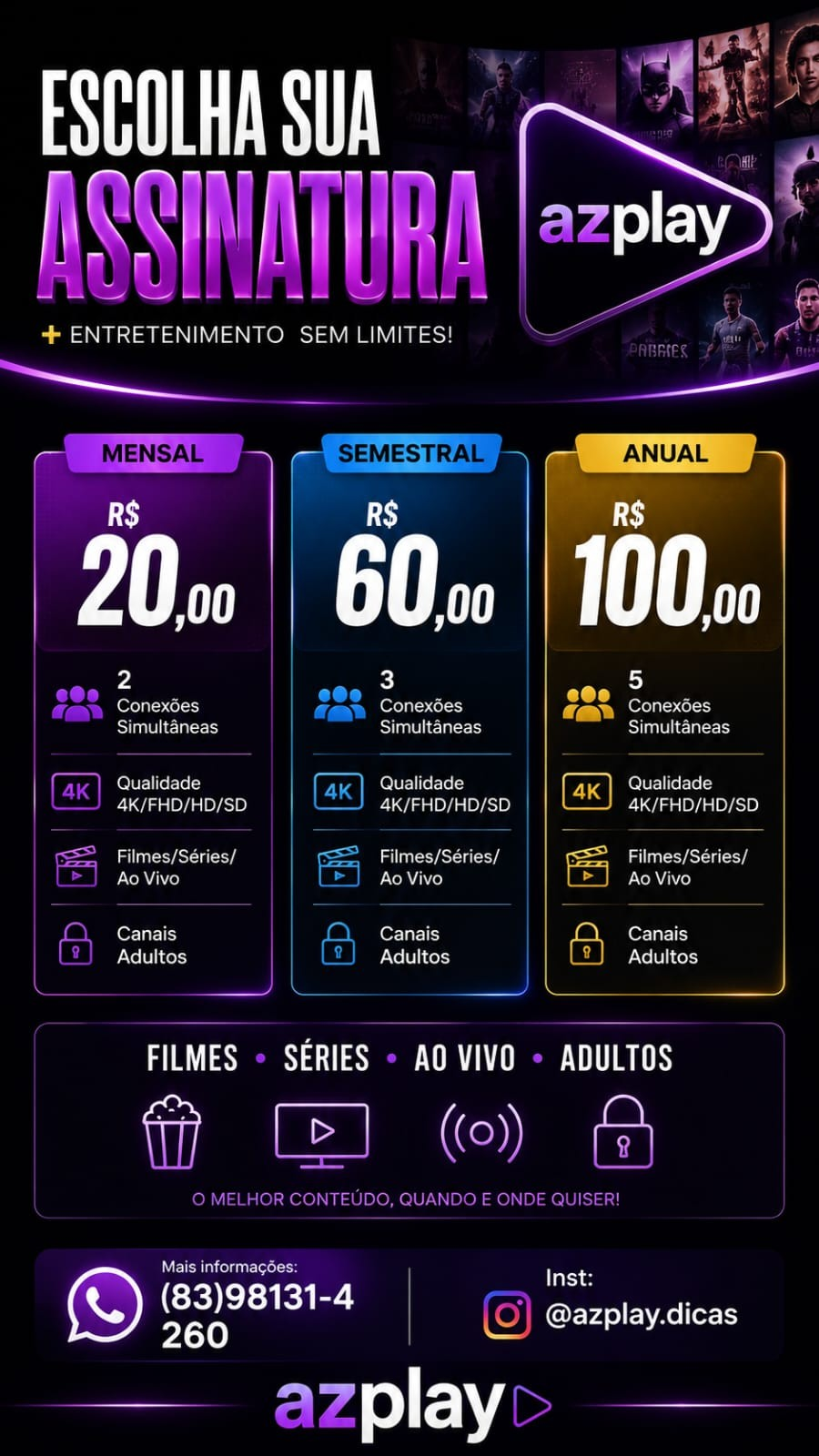 AZPlay Streaming de Qualidade